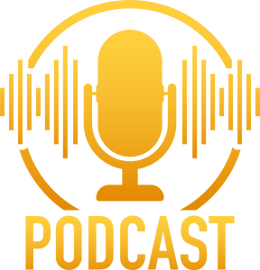 Podcast. Badge, icon